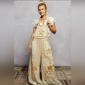 #1236 POL Heirloom Meadow Patchwork Overalls